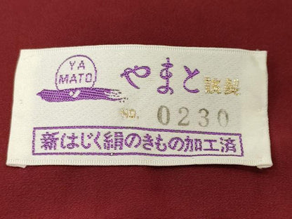 平和屋着物■訪問着　刺繍　流水枝花文　銀糸　やまと誂製　正絹　逸品　CABM1715ev