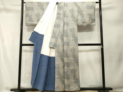 平和屋着物■江戸小紋　松皮菱寄せ小紋柄　正絹　逸品　CABM1722ev