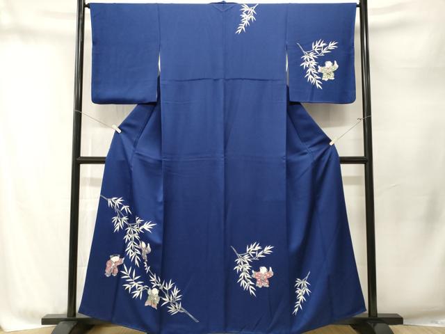 平和屋着物■訪問着　笹竹文　唐子　正絹　逸品　CABM1751ev