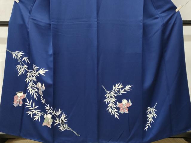 平和屋着物■訪問着　笹竹文　唐子　正絹　逸品　CABM1751ev
