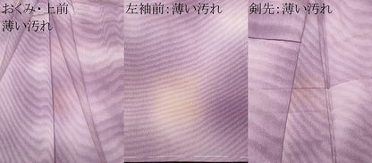 平和屋着物■上質な小紋　杢目文様　霞文　暈し染め　正絹　逸品　CABM1753ev