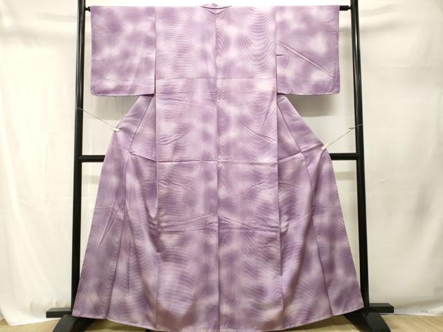 平和屋着物■上質な小紋　杢目文様　霞文　暈し染め　正絹　逸品　CABM1753ev