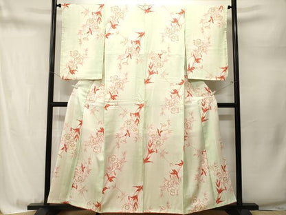 平和屋着物■訪問着　枝花文　暈し染め　正絹　逸品　CABM1755ev