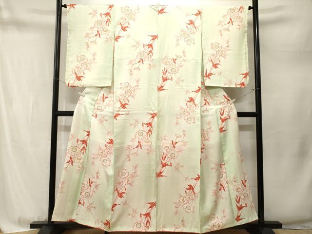 平和屋着物■訪問着　枝花文　暈し染め　正絹　逸品　CABM1755ev