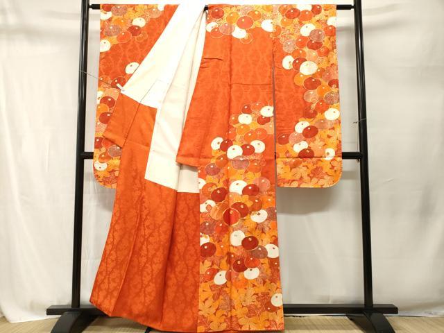 平和屋着物■豪華振袖　駒刺繍　万寿菊　金彩　正絹　逸品　CABM1759ev