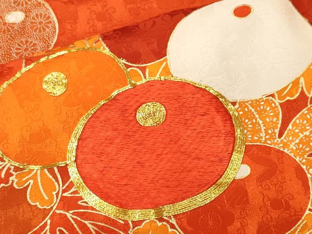 平和屋着物■豪華振袖　駒刺繍　万寿菊　金彩　正絹　逸品　CABM1759ev
