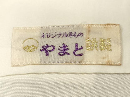 平和屋着物■訪問着　刺繍　枝花文　暈し染め　やまと誂製　正絹　逸品　CABM1761ev