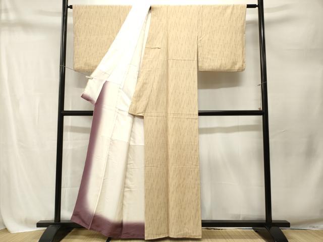 平和屋着物■江戸小紋　雨縞　正絹　逸品　CABM1766ev