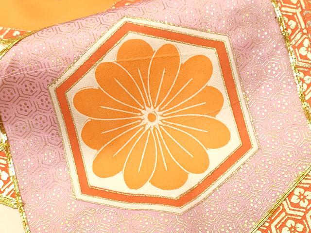 平和屋着物■豪華振袖　駒刺繍　亀甲花文　金銀彩　正絹　逸品　CABM1767ev