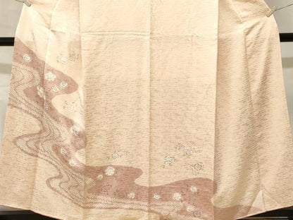 平和屋着物■訪問着　刺繍　絞り　辻が花　正絹　逸品　CABM1771ev