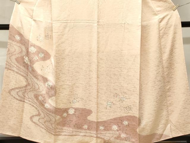 平和屋着物■訪問着　刺繍　絞り　辻が花　正絹　逸品　CABM1771ev