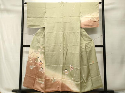 平和屋着物■訪問着　作家物　童子遊び　暈し染め　正絹　逸品　CABM1773ev
