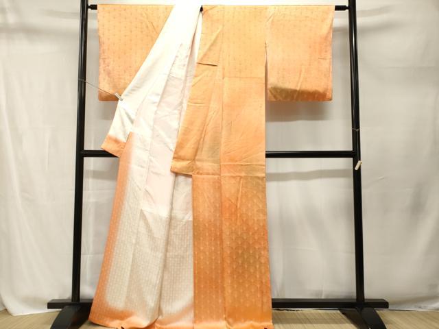 平和屋着物■上質な小紋　霞青海波　正絹　逸品　CABM1777ev