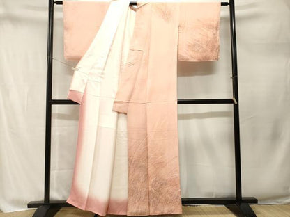 平和屋着物■訪問着　芒文　暈し染め　正絹　逸品　CABM1787ev