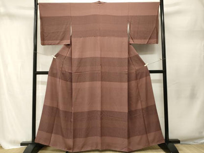 平和屋着物■江戸小紋　寄せ小紋柄　横段文　正絹　逸品　CABM1788ev