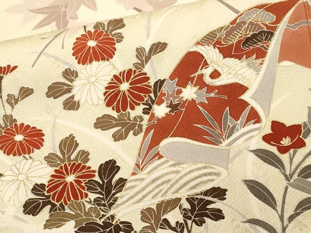 平和屋着物■訪問着　誰が袖　枝花文　暈し染め　金彩　鈴乃屋扱い　正絹　逸品　CABM1798ev