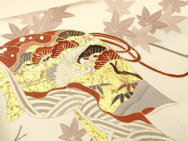 平和屋着物■訪問着　誰が袖　枝花文　暈し染め　金彩　鈴乃屋扱い　正絹　逸品　CABM1798ev