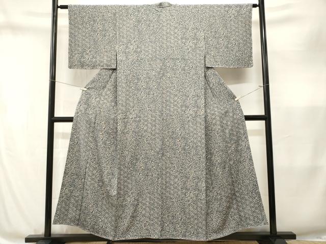 平和屋着物■上質な小紋　草花文　正絹　逸品　CABM1855ev