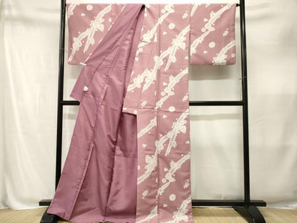 平和屋着物■小紋　辻が花　ロング丈　洗える着物　CABM1892ev