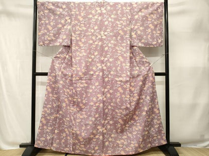 平和屋着物■小紋　枝花文　洗える着物　CABM1897ev