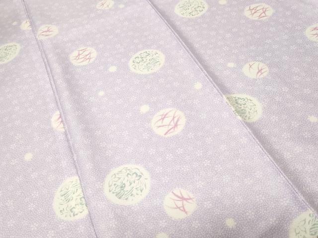 平和屋着物■小紋　芝草花丸文　洗える着物　CABM1910ev