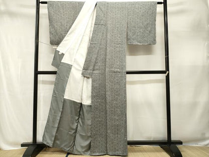 平和屋着物■小紋　麻の葉文様　洗える着物　CABM1911ev