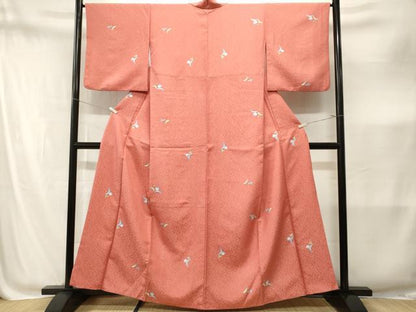 平和屋着物■小紋　舞花文　洗える着物　CABM1924ev