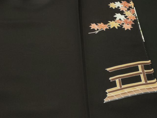 平和屋着物■豪華黒留袖　作家物　童子遊び　正絹　逸品　CABM1927ev