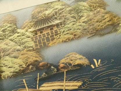 平和屋着物■豪華色留袖　御所解文　暈し染め　金彩　ロング丈　正絹　逸品　CABM1928ev