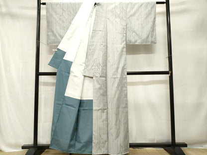 平和屋着物■小紋　樹林文　洗える着物　CABM1931ev