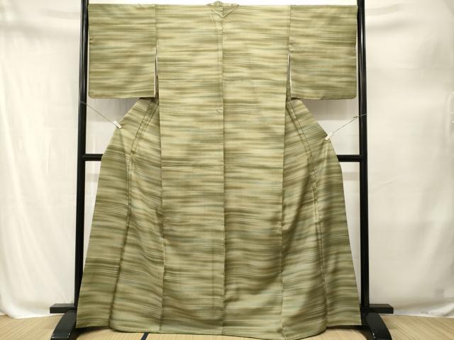 平和屋着物■小紋　横段文　暈し染め　洗える着物　CABM1933ev