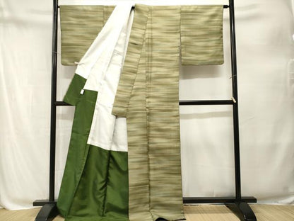 平和屋着物■小紋　横段文　暈し染め　洗える着物　CABM1933ev