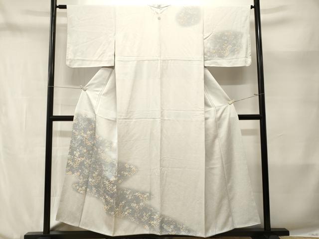 平和屋着物■訪問着　刺繍　道長草花文　暈し染め　正絹　逸品　CABM1967ev