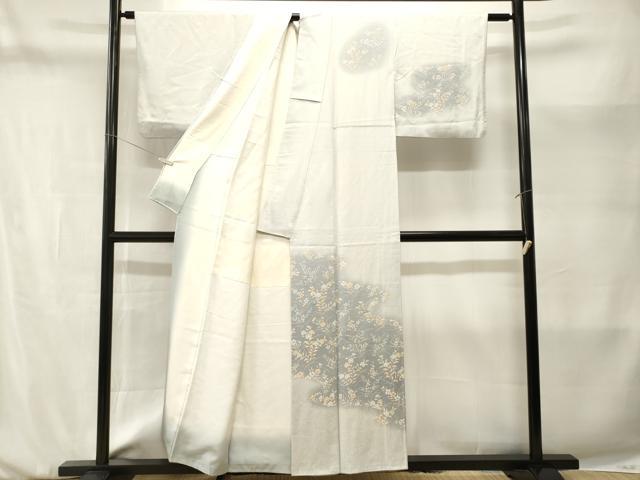 平和屋着物■訪問着　刺繍　道長草花文　暈し染め　正絹　逸品　CABM1967ev