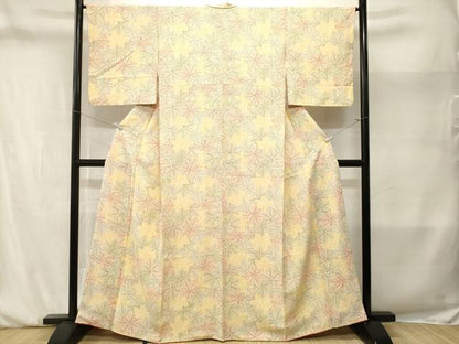 平和屋着物■上質な小紋　楓尽くし　正絹　逸品　CABM1969ev