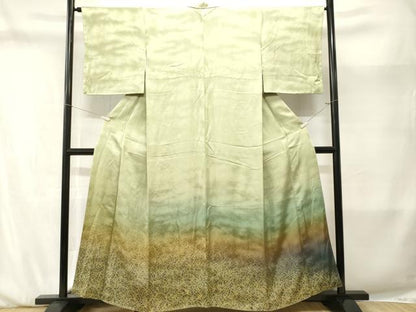 平和屋着物■色留訪問着　芒　暈し染め　正絹　逸品　CABM1970ev