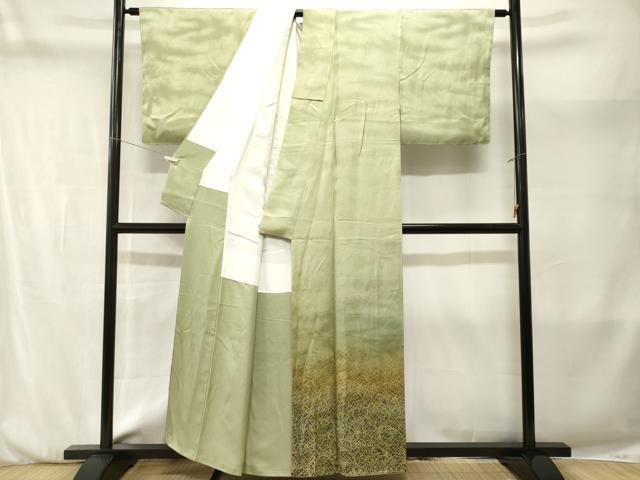 平和屋着物■色留訪問着　芒　暈し染め　正絹　逸品　CABM1970ev