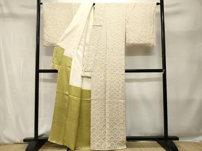 平和屋着物■訪問着　青海波花文　正絹　逸品　CABM1973ev