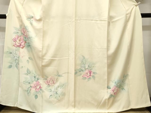 平和屋着物■訪問着　刺繍　バラ　暈し染め　金銀彩　正絹　逸品　CABM1974ev