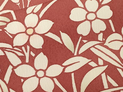 平和屋着物■訪問着　刺繍　草花文　正絹　逸品　CABM1984ev