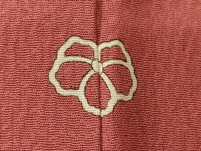 平和屋着物■訪問着　刺繍　草花文　正絹　逸品　CABM1984ev