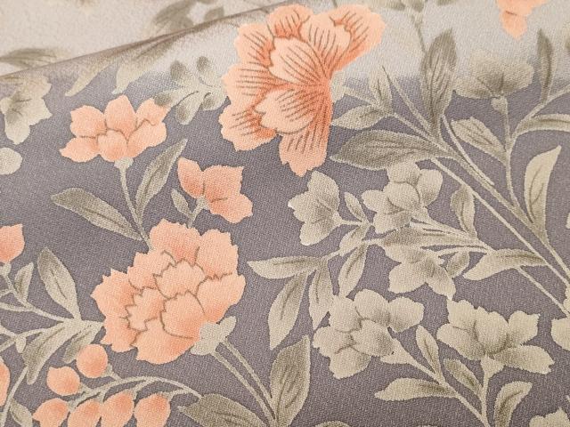 平和屋着物■訪問着　枝花文　暈し染め　正絹　逸品　CABM1985ev