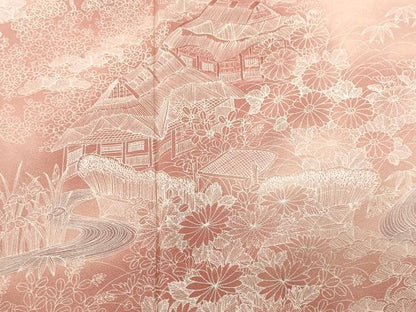 平和屋着物■豪華色留袖　刺繍　御所解文　暈し染め　正絹　逸品　CABM1994ev
