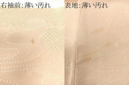 平和屋着物■上質な色無地　流水立波地紋　虹色　正絹　逸品　CABM2002xe