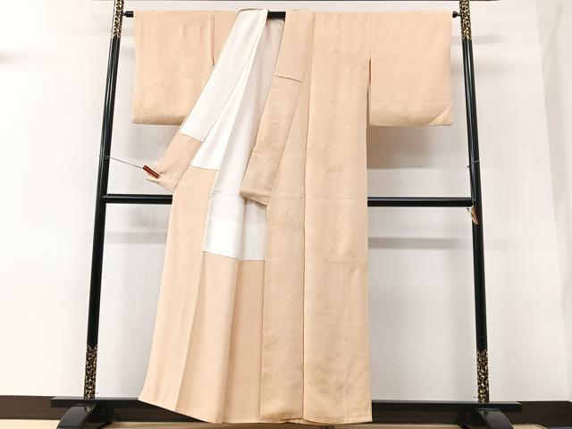 平和屋着物■上質な色無地　流水立波地紋　虹色　正絹　逸品　CABM2002xe