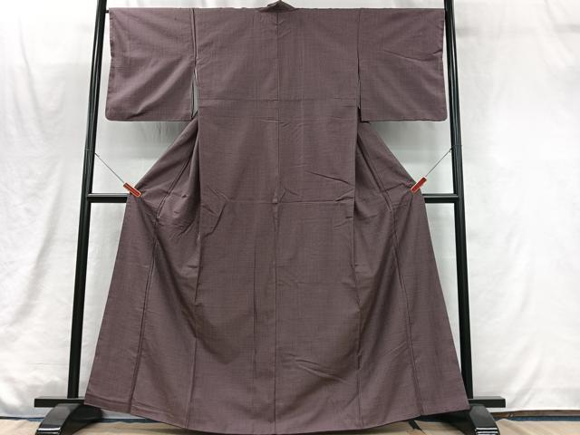 平和屋着物■上質なお召　亀甲文　正絹　逸品　CABM2003xe