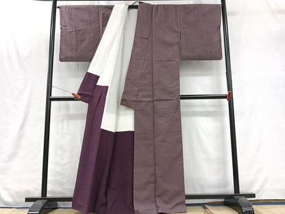 平和屋着物■上質なお召　亀甲文　正絹　逸品　CABM2003xe