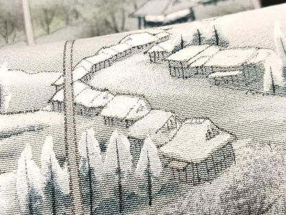 平和屋着物■豪華黒留袖　作家物　手描き　近江八景　正絹　逸品　CABM2006xe