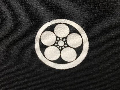 平和屋着物■豪華黒留袖　駒刺繍　渡り橋色紙花鳥文　金彩　正絹　逸品　CABM2008xe