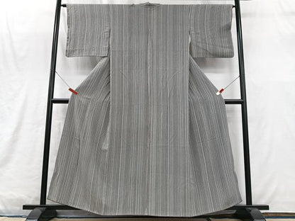 平和屋着物■上質な小紋　縞　正絹　逸品　CABM2012xe